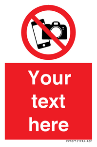 Custom No filming or photography